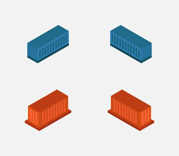 Illustration Des Container Iconvektors — Stockvektor