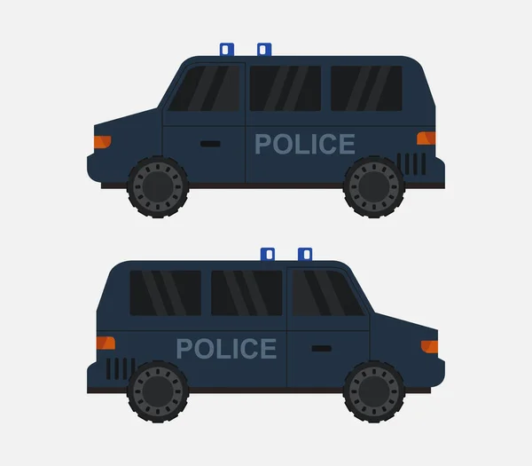 Поліцейський Фургон Білому Тлі — стоковий вектор