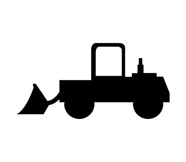 Excavator Icon Illustrated Vector White Background — Διανυσματικό Αρχείο