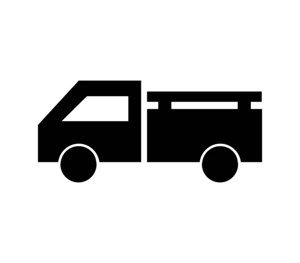Camion Illustrato Vettore Sfondo Bianco — Vettoriale Stock