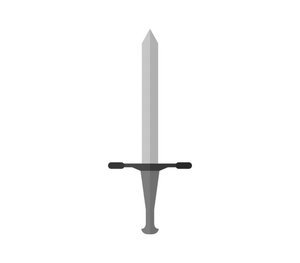 Icono Espada Sobre Fondo Blanco — Vector de stock