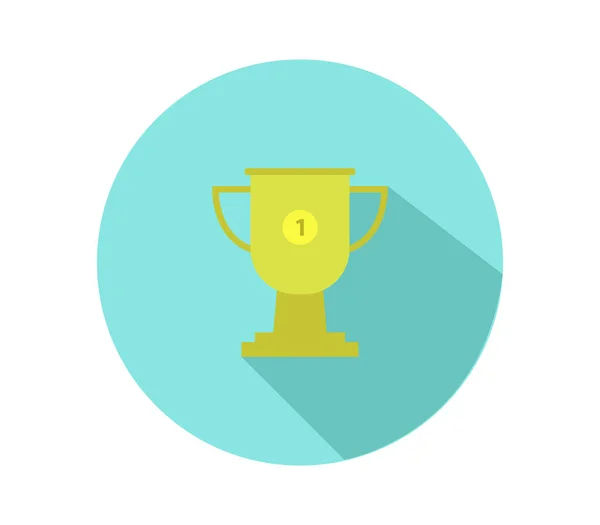 Icono Trofeo Sobre Fondo Blanco — Vector de stock