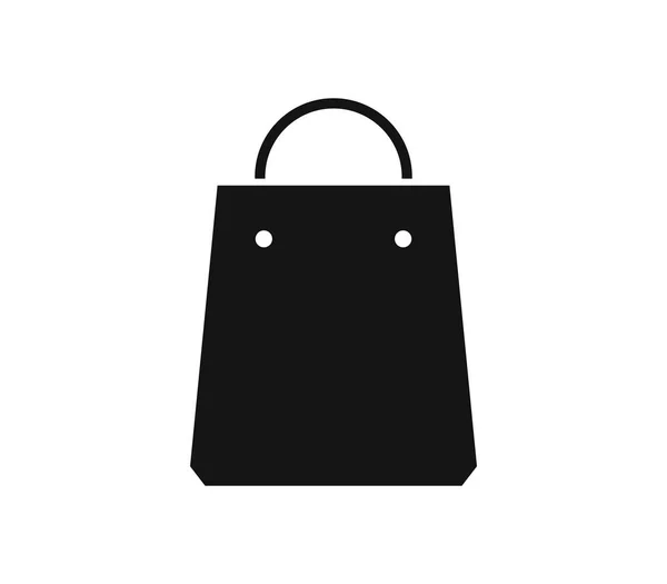 Icono Bolsa Compras Sobre Fondo Blanco — Archivo Imágenes Vectoriales