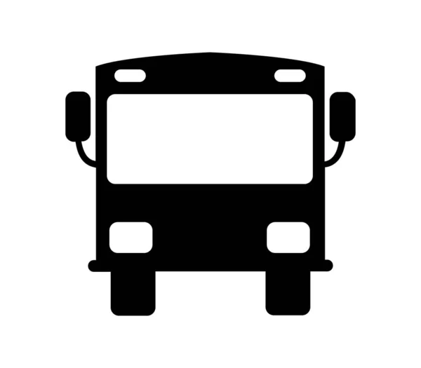 Ikona Autobusu Miejskiego Zilustrowana Wektorem Białym Tle — Wektor stockowy