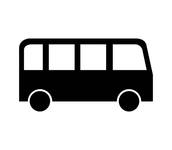 Icono Del Autobús Urbano Ilustrado Vector Sobre Fondo Blanco — Vector de stock