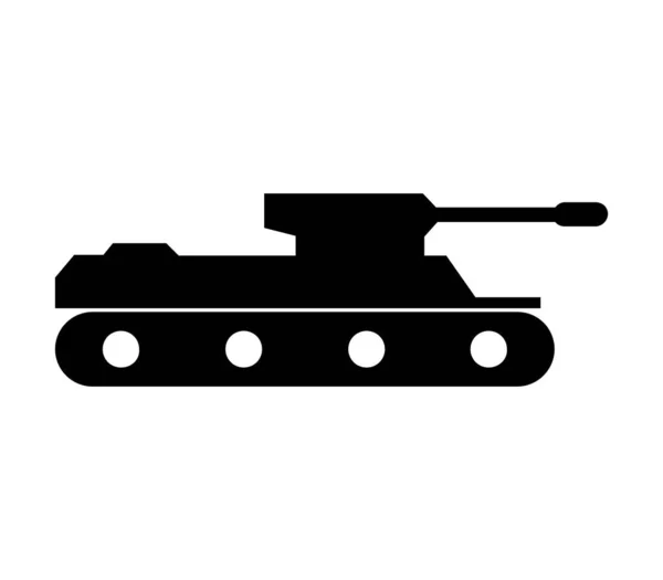 Tank Icon Illustrated Vector White Background — Stock Vector