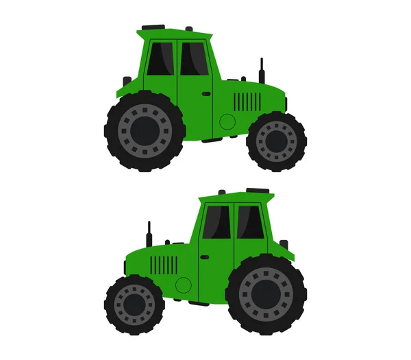 Ilustración Del Tractor Sobre Fondo Blanco — Vector de stock