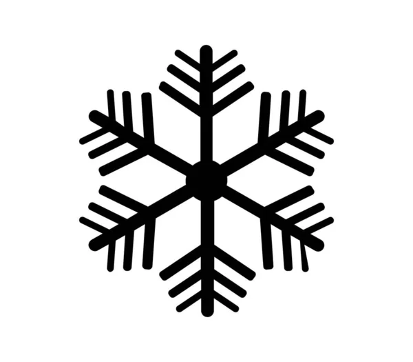 Snowflake Icon Illustrated Vector White Background — Διανυσματικό Αρχείο