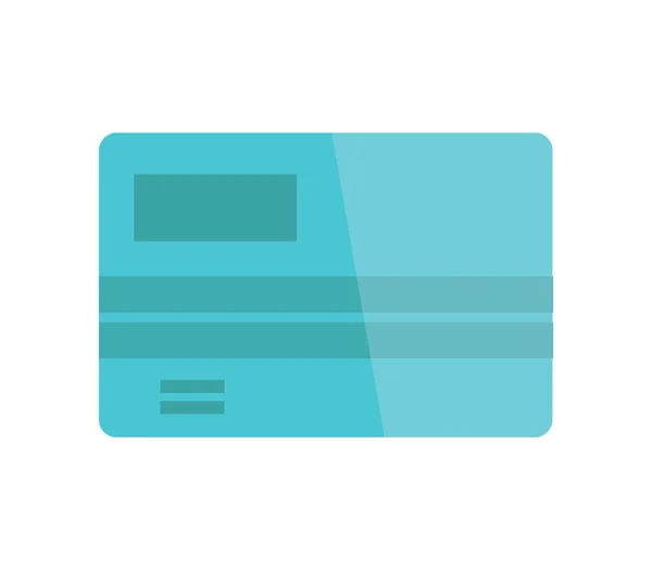 Εικονίδιο Τραπεζικής Κάρτας Λευκό Φόντο — Διανυσματικό Αρχείο