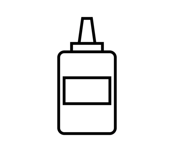 Leim Symbol Auf Weißem Hintergrund — Stockvektor