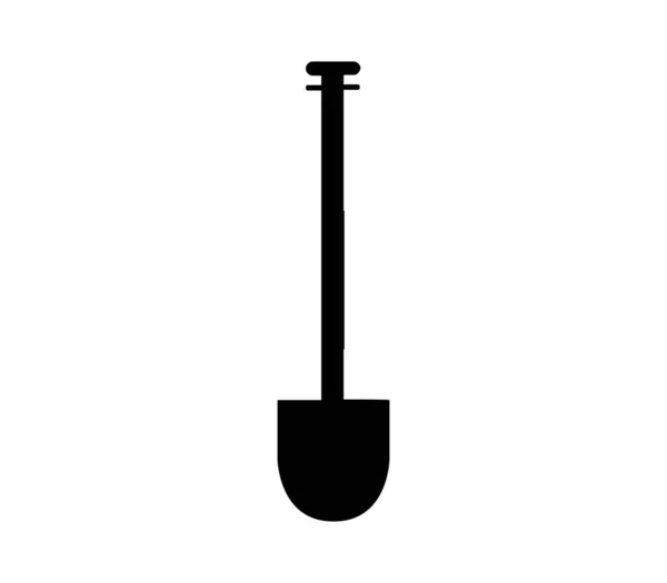 Schaufel Symbol Vektor Auf Weißem Hintergrund Dargestellt — Stockvektor