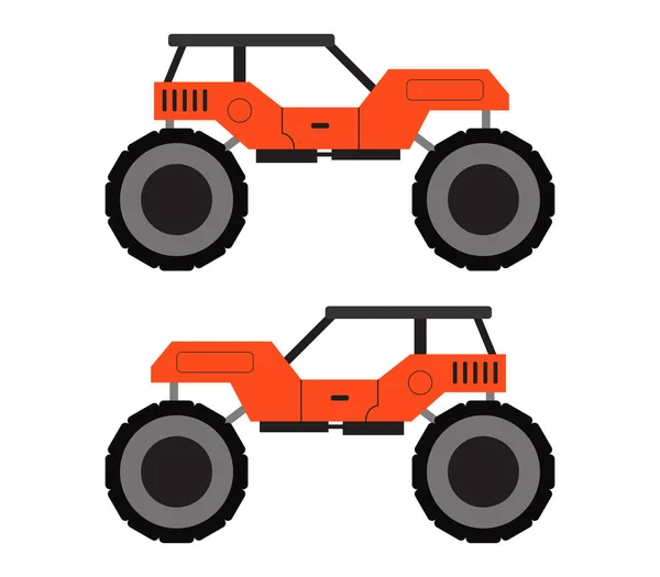 Monster Truck Fundo Branco — Vetor de Stock