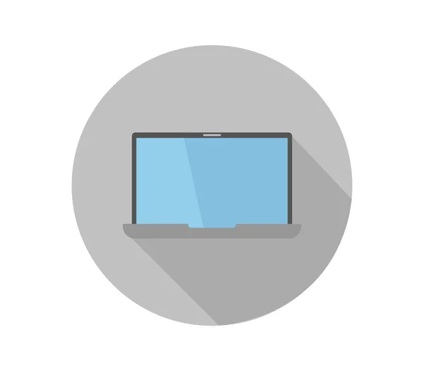 Laptop Symbol Auf Weißem Hintergrund — Stockvektor