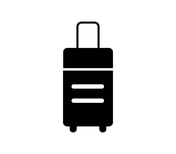 Vacation Suitcase Icon Illustrated Vector White Background — Διανυσματικό Αρχείο