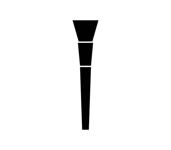 Make Pinsel Symbol Vektor Auf Weißem Hintergrund Dargestellt — Stockvektor