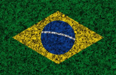 colorful flag of brazil texture