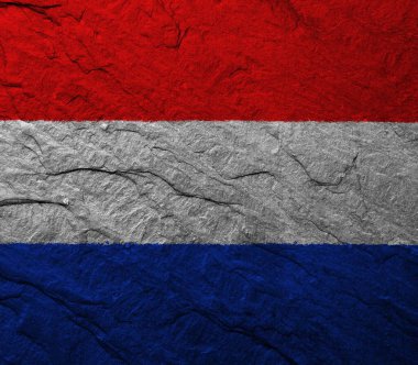 Netherlands flag with colored texture