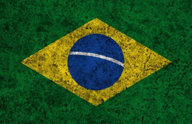 colorful flag of brazil texture