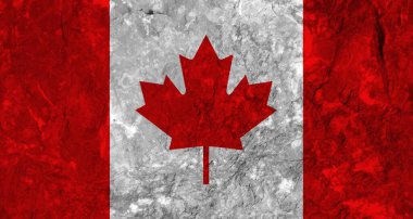 colorful texture of the flag of canada