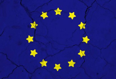 colored flag of europe texture