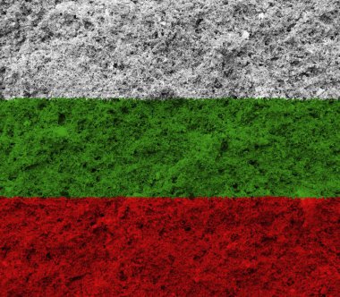 Renkli desenli bulgarya bayrağı