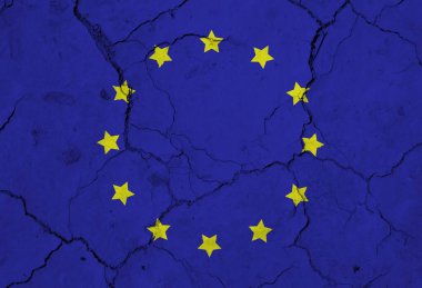 colored flag of europe texture