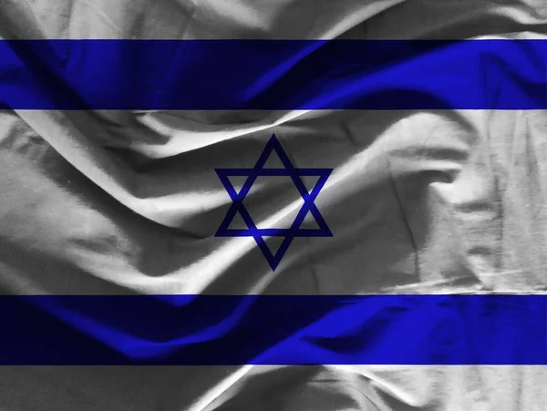 Цветной Флаг Израиля — стоковое фото