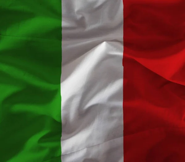 Italien Flagge Mit Farbiger Textur — Stockfoto