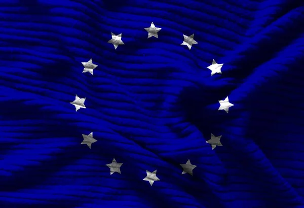 Barevná Vlajka Evropské Textury — Stock fotografie