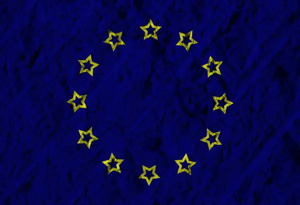 Bandera Color Textura Europa —  Fotos de Stock