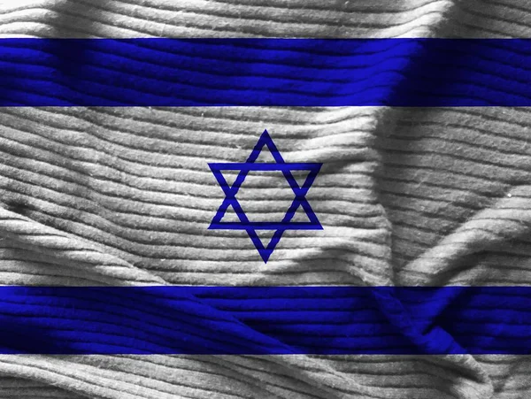 Барвистий Прапор Ізраїльської Текстури — стокове фото