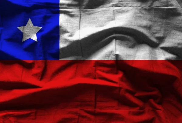 Красочная Текстура Флага Чиле — стоковое фото