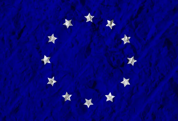 Colored Flag Europe Texture — Stok fotoğraf