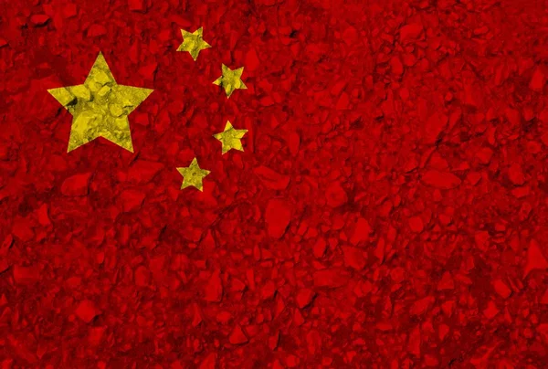 中国の国旗の色味 — ストック写真