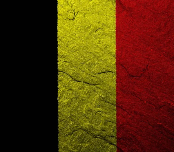 Бельгийский Флаг Цветной Текстурой — стоковое фото