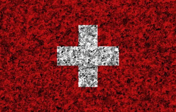 Textura Colorida Bandera Suiza —  Fotos de Stock