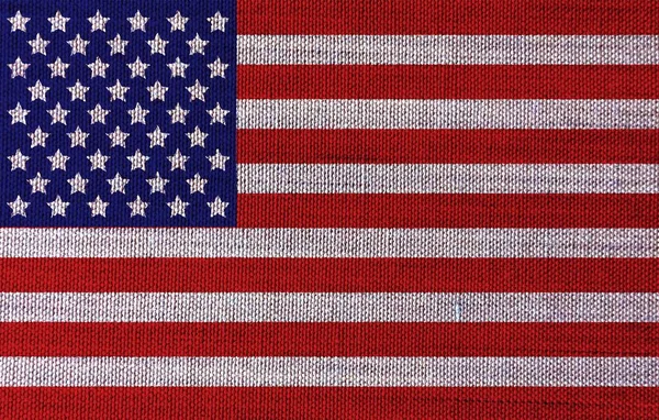 Textura Vlajky Spojených Států Amerických — Stock fotografie