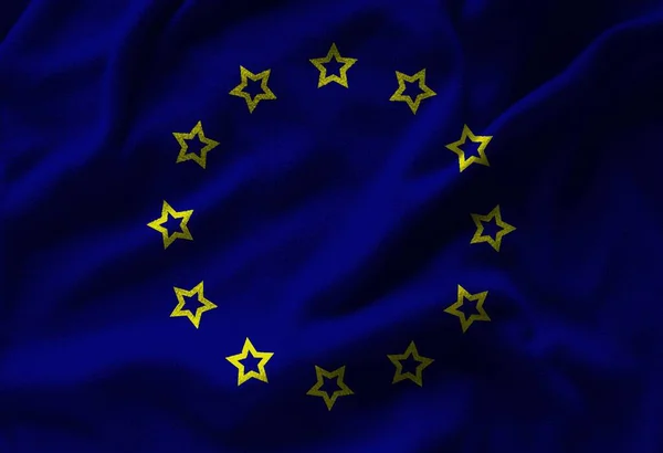 Bandeira Colorida Textura Europa — Fotografia de Stock