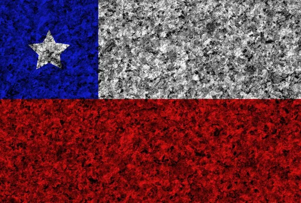 Kolorowe Tekstury Flagi Chile — Zdjęcie stockowe