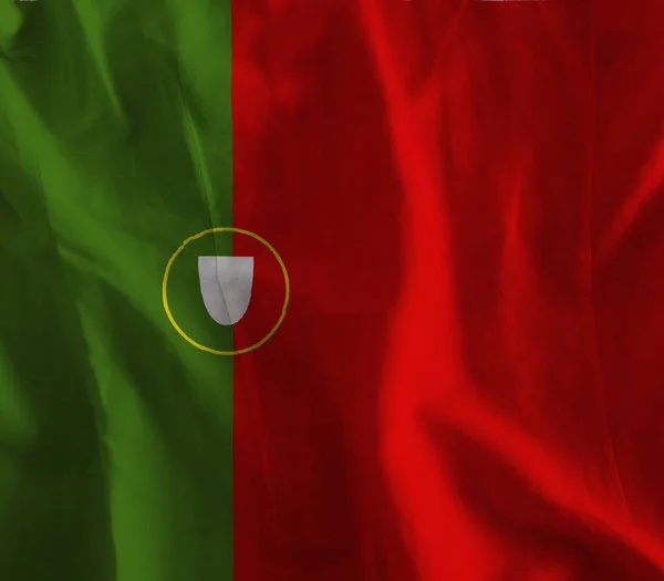 Bandera Portugal Con Textura Color —  Fotos de Stock