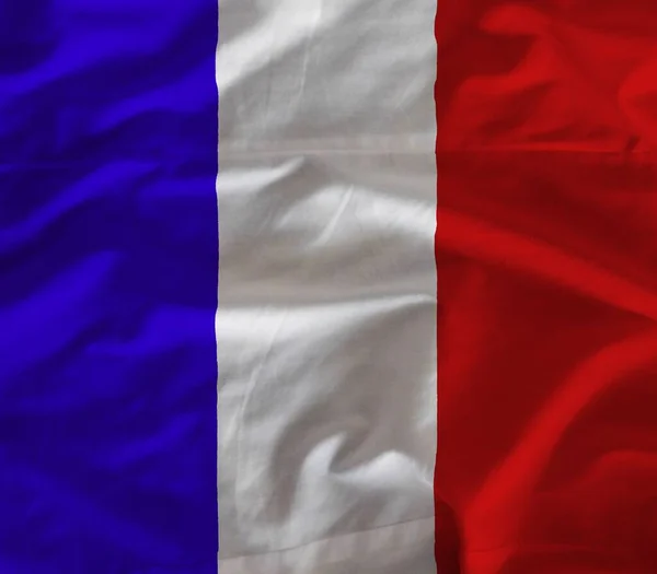 Frankreich Flagge Mit Farbiger Textur — Stockfoto
