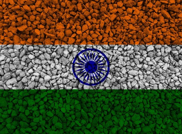 Πολύχρωμη Υφή Της Ινδικής Σημαίας — Φωτογραφία Αρχείου