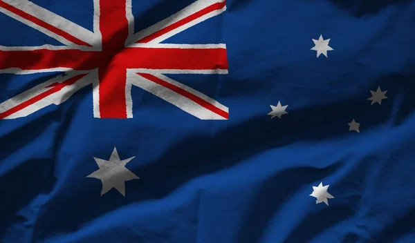 Kolorowa Tekstura Flagi Australii — Zdjęcie stockowe