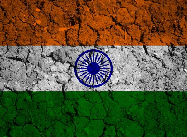 Colorful Texture India Flag — Stok fotoğraf