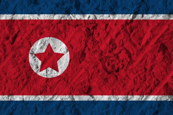 北朝鮮の国旗の色味 — ストック写真