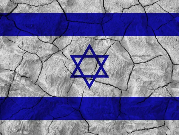 Colorida Bandera Israel Textura — Foto de Stock