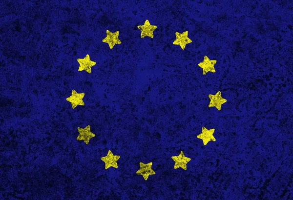 Кольоровий Прапор Європейської Текстури — стокове фото
