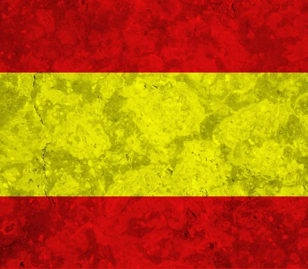 Bandeira Espanha Com Textura Colorida — Fotografia de Stock