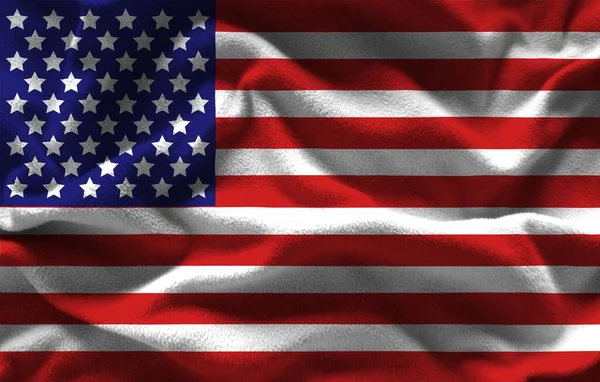 Textura Vlajky Spojených Států Amerických — Stock fotografie