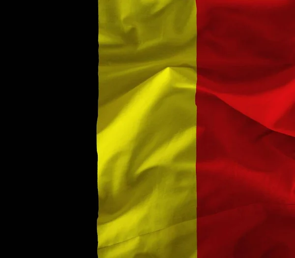 Belgium Flagga Med Färgad Struktur — Stockfoto